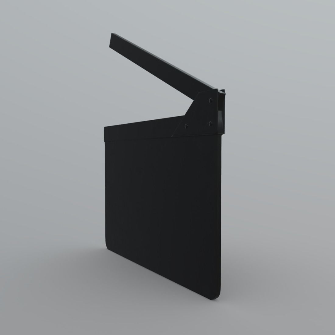 Clapperboard movie clapper board Low-poly 3D model_3