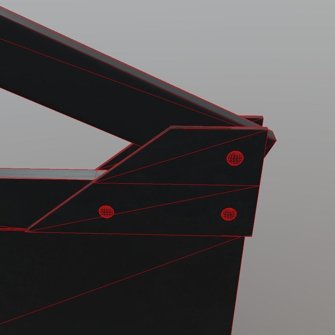 Clapperboard movie clapper board Low-poly 3D model_9