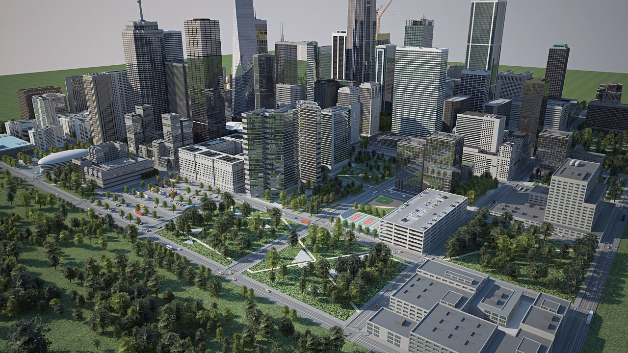 3D Big City H 3D model_8