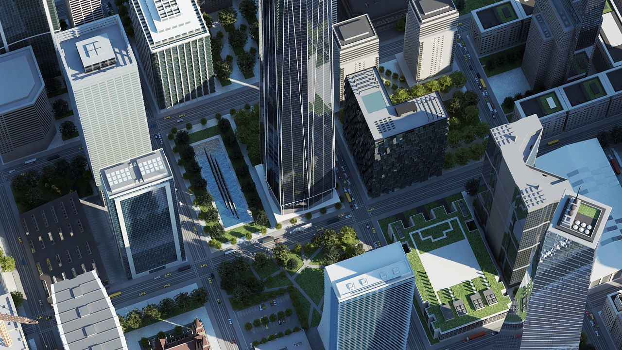 3D Big City H 3D model_10