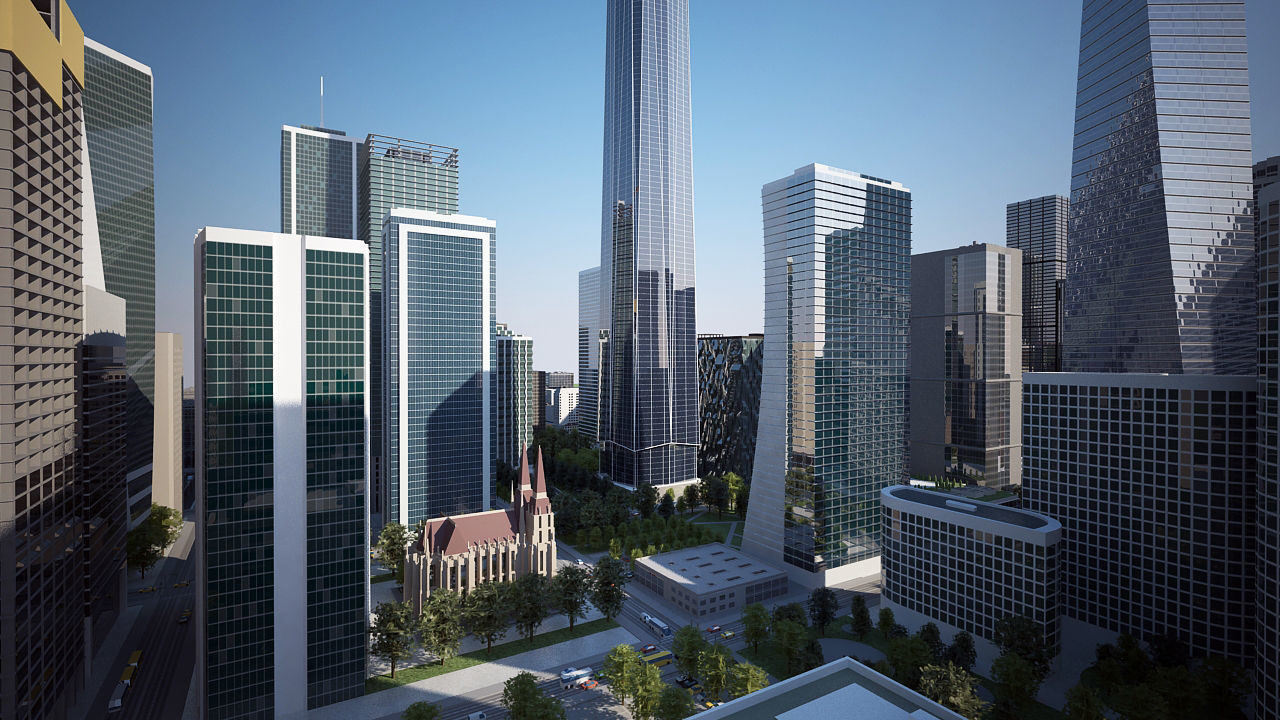 3D Big City H 3D model_5