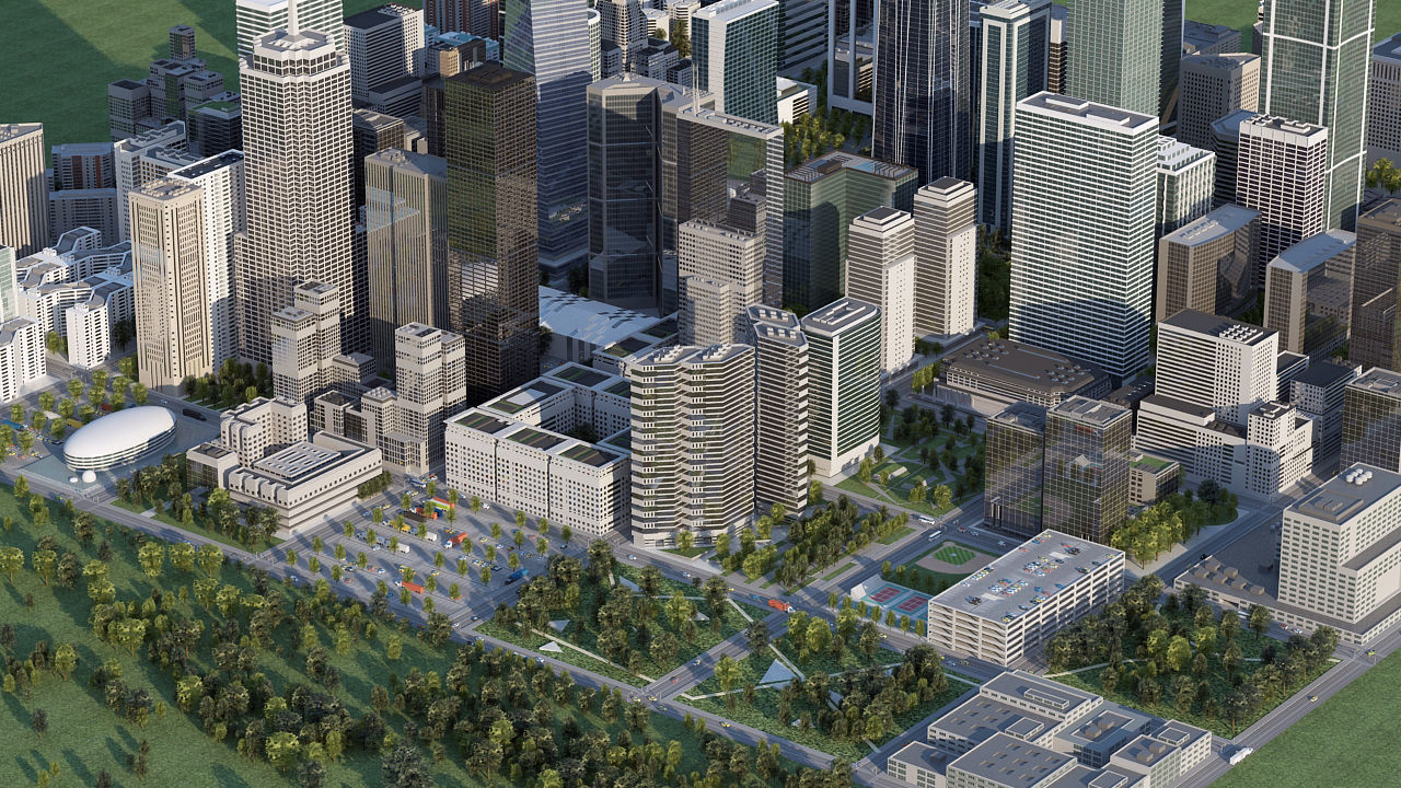 3D Big City H 3D model_11