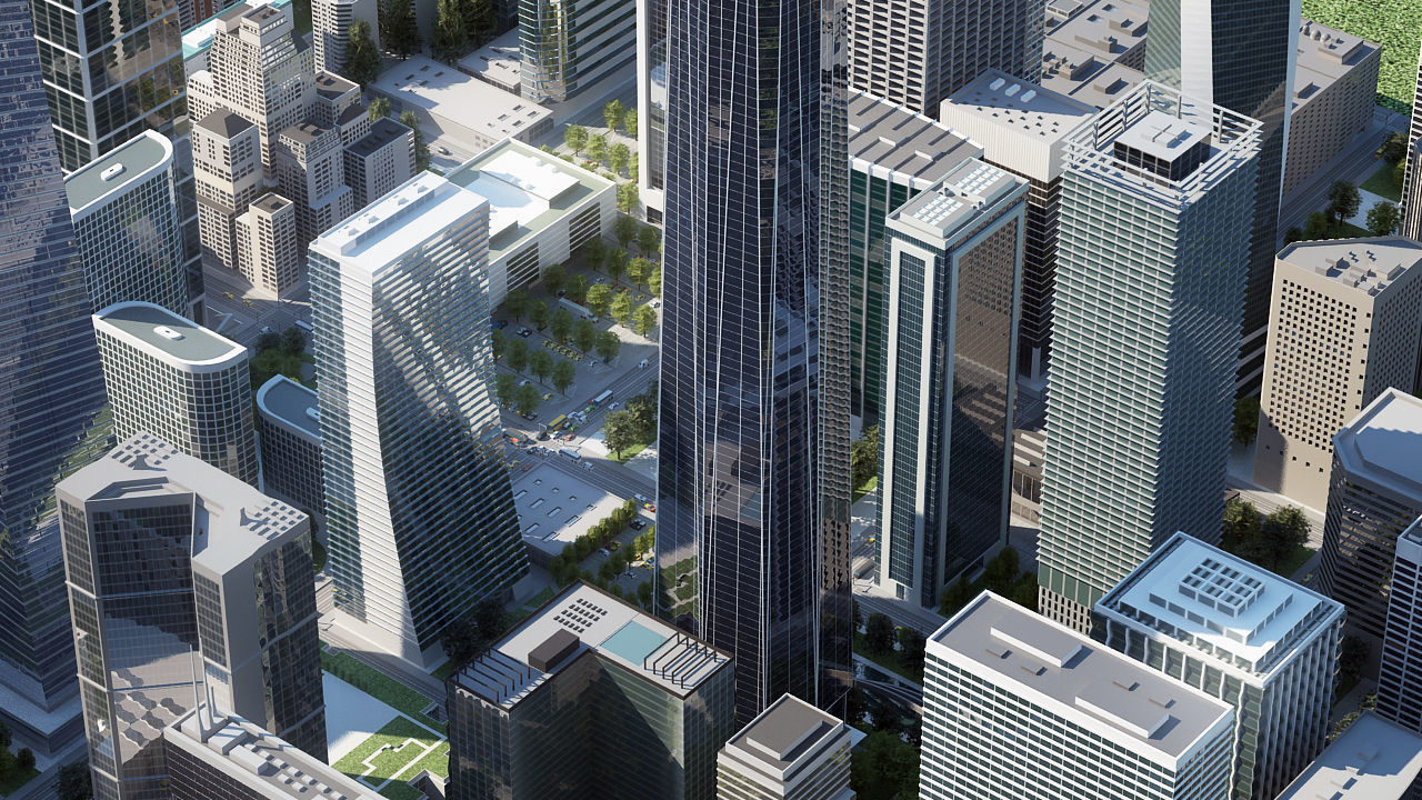 3D Big City H 3D model_2