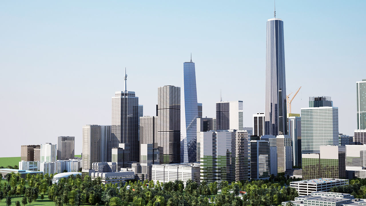 3D Big City H 3D model_21
