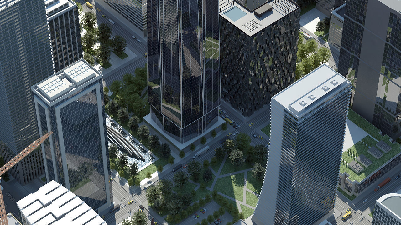 3D Big City H 3D model_4