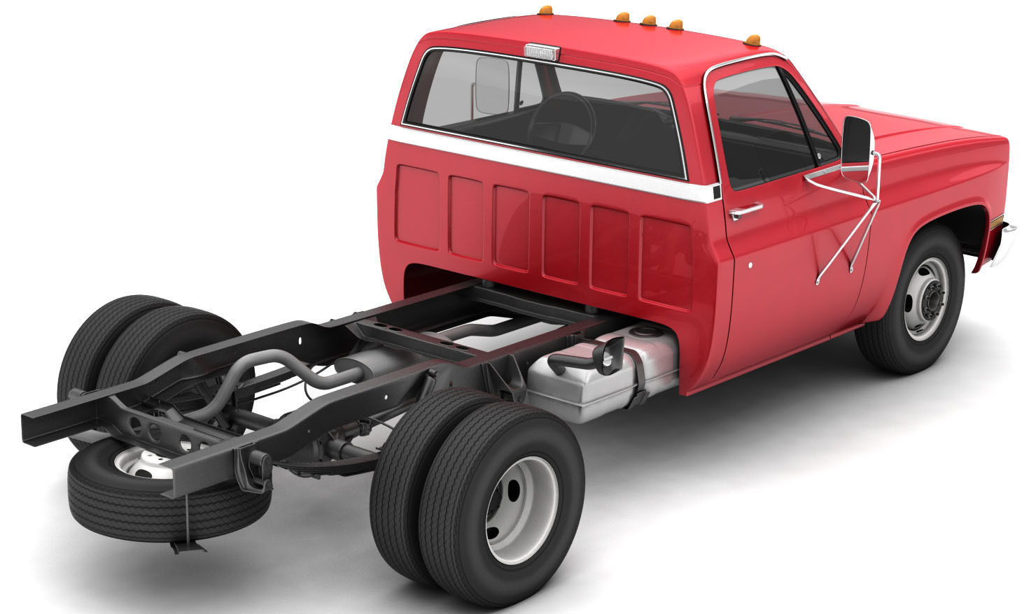 GENERIC DUALLY PICKUP TRUCK 2 3D model_12