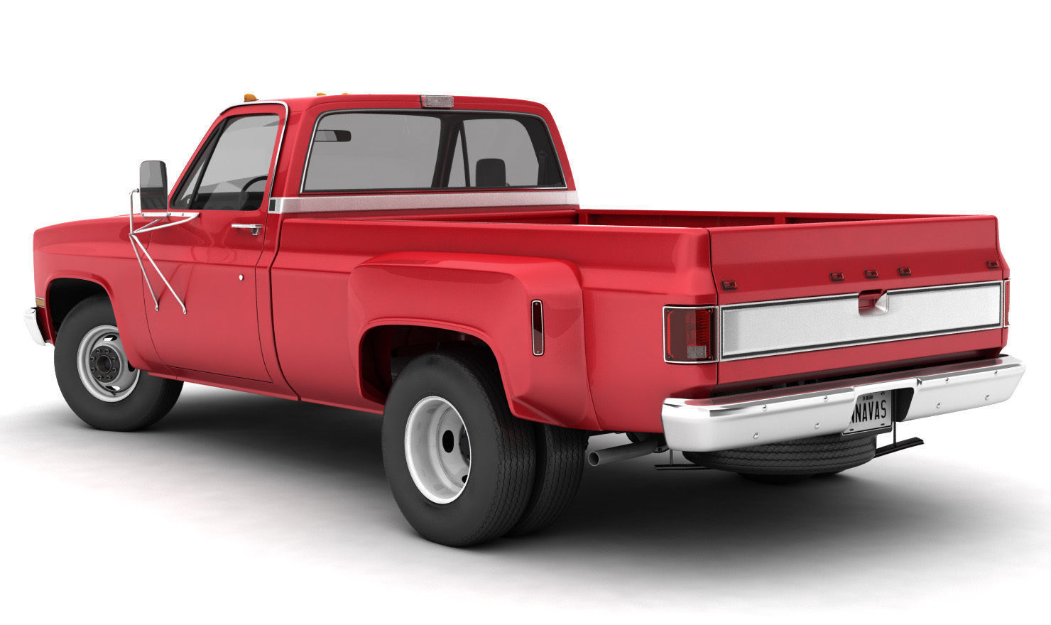 GENERIC DUALLY PICKUP TRUCK 2 3D model_3