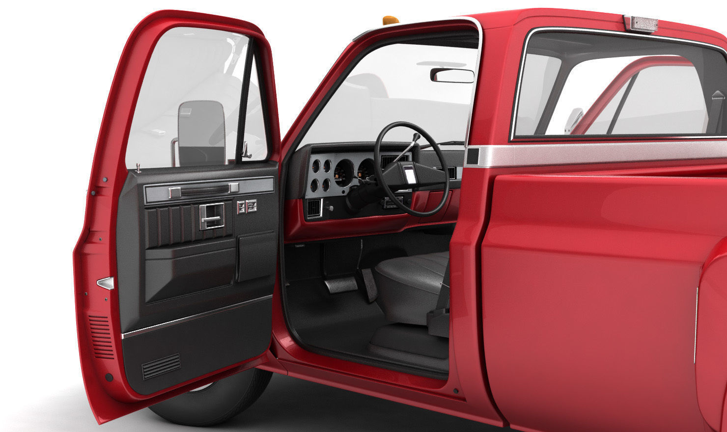 GENERIC DUALLY PICKUP TRUCK 2 3D model_6