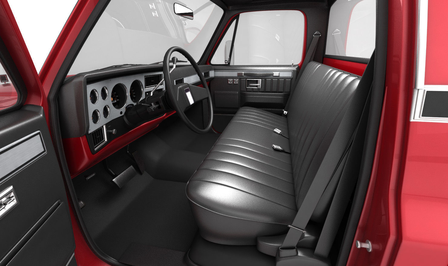 GENERIC DUALLY PICKUP TRUCK 2 3D model_7