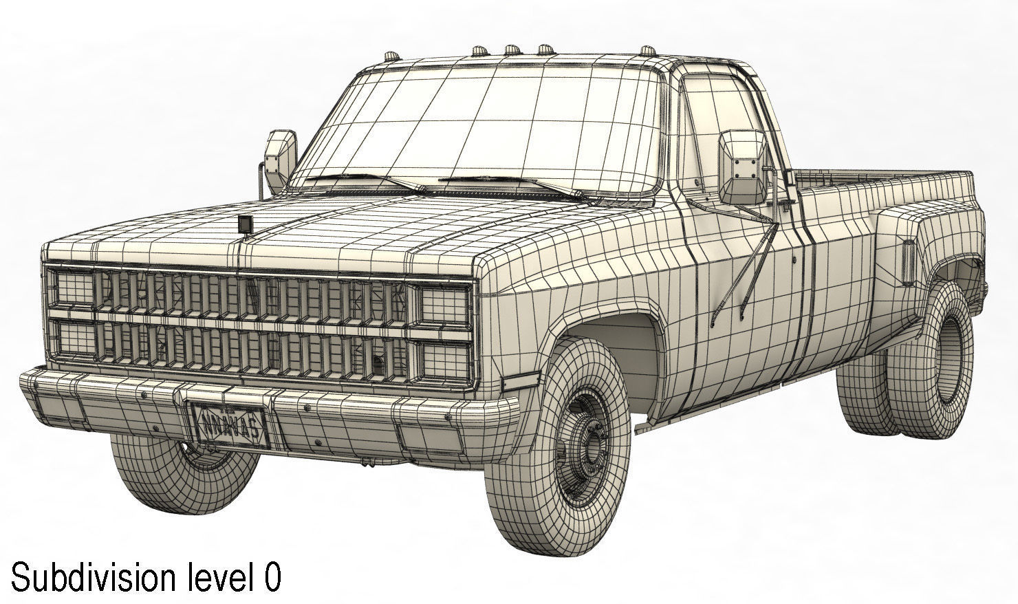 GENERIC DUALLY PICKUP TRUCK 2 3D model_21