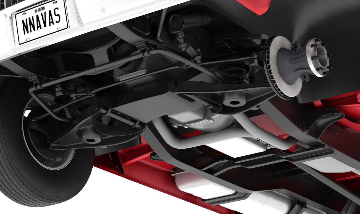 GENERIC DUALLY PICKUP TRUCK 2 3D model_10