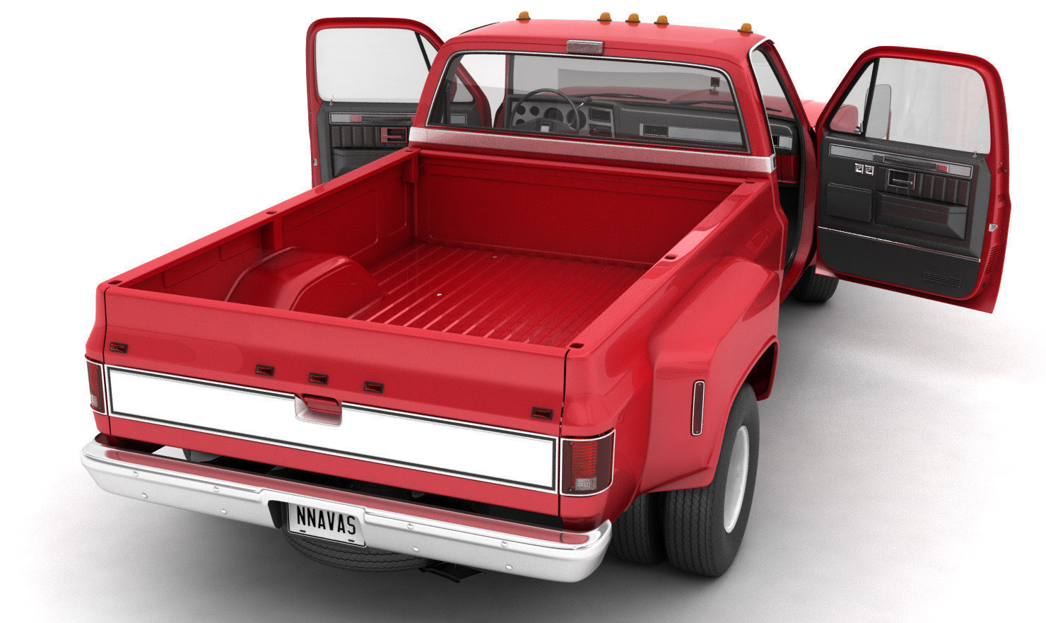 GENERIC DUALLY PICKUP TRUCK 2 3D model_4