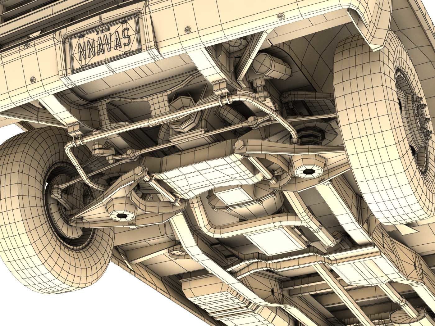 GENERIC DUALLY PICKUP TRUCK 2 3D model_27