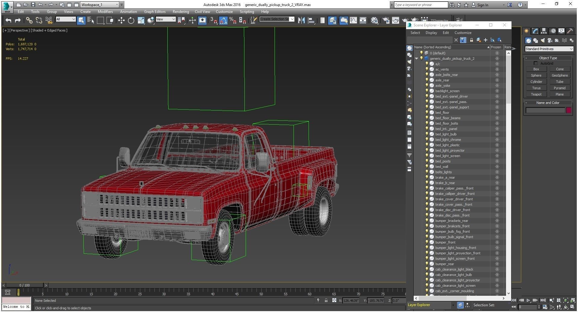 GENERIC DUALLY PICKUP TRUCK 2 3D model_33
