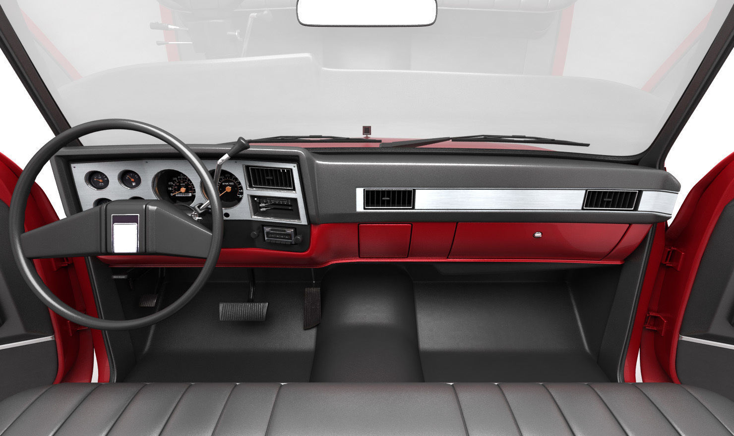 GENERIC DUALLY PICKUP TRUCK 2 3D model_8