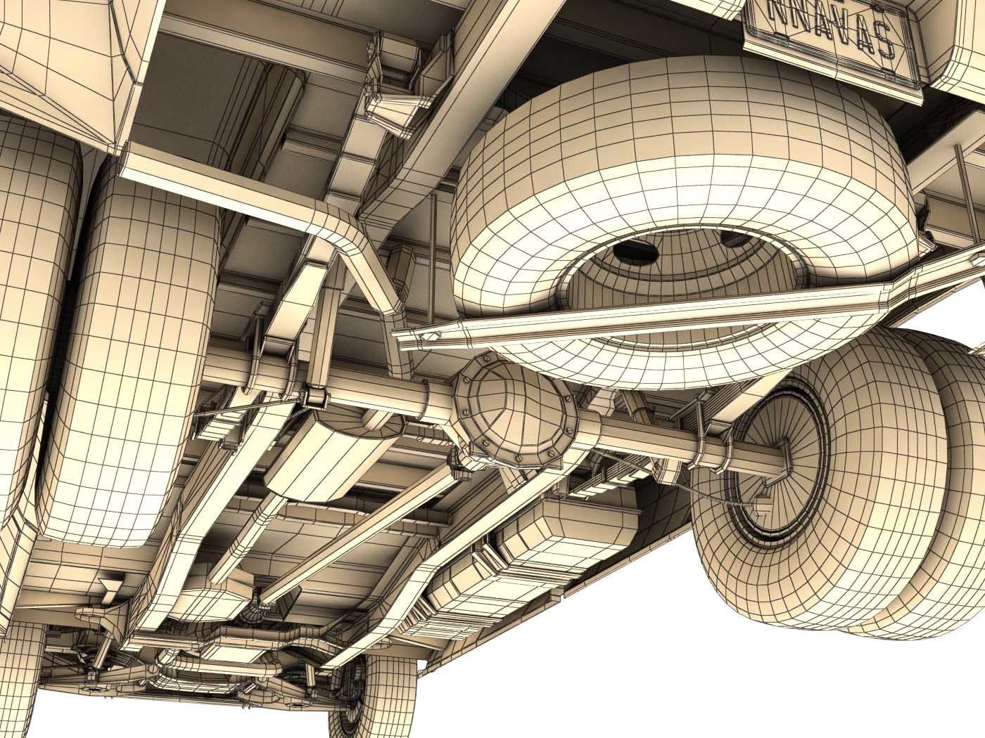 GENERIC DUALLY PICKUP TRUCK 2 3D model_28