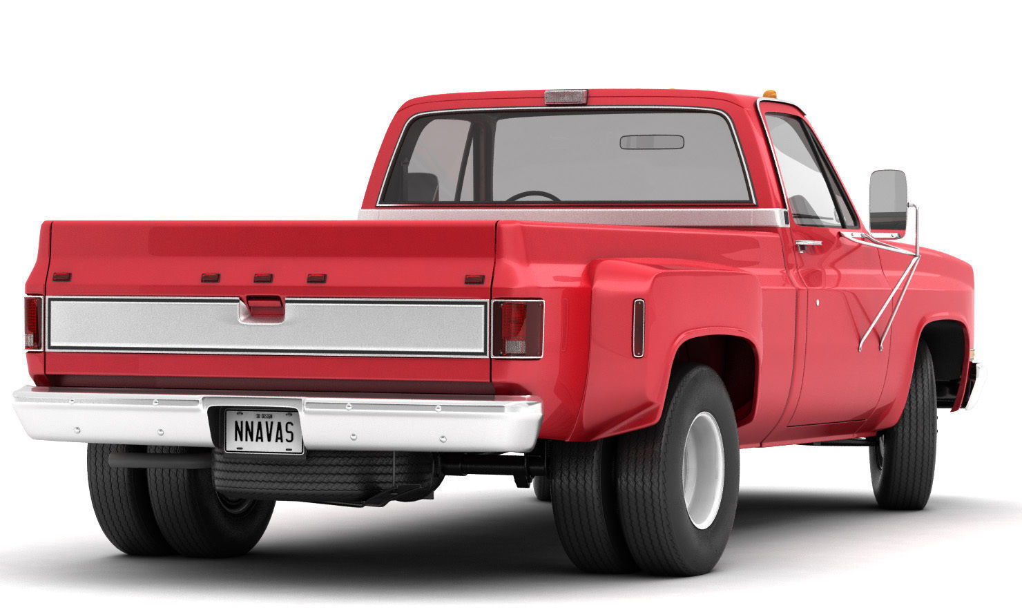 GENERIC DUALLY PICKUP TRUCK 2 3D model_1