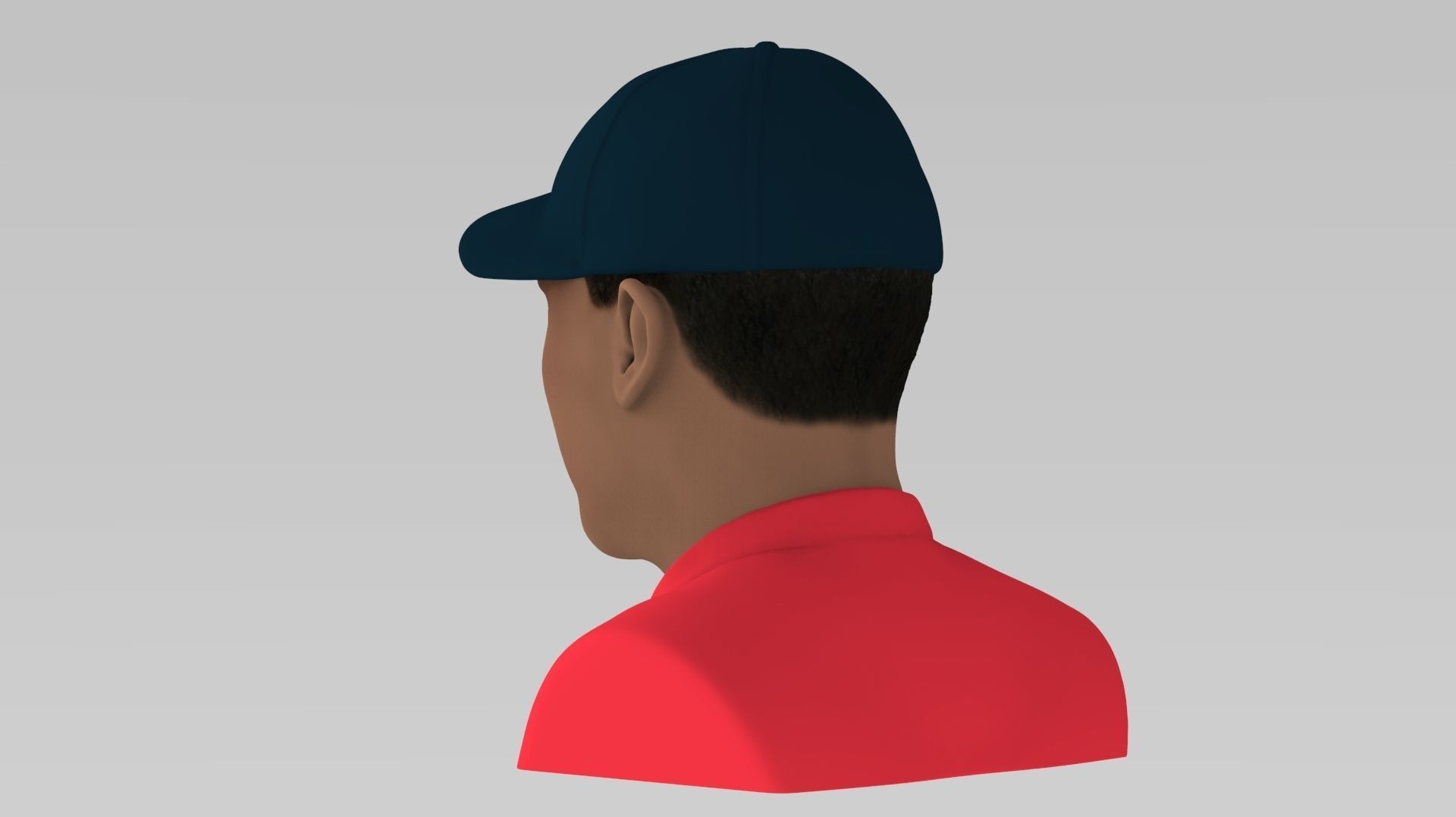 Tiger Woods bust ready for full color 3D printing 3D print model_4
