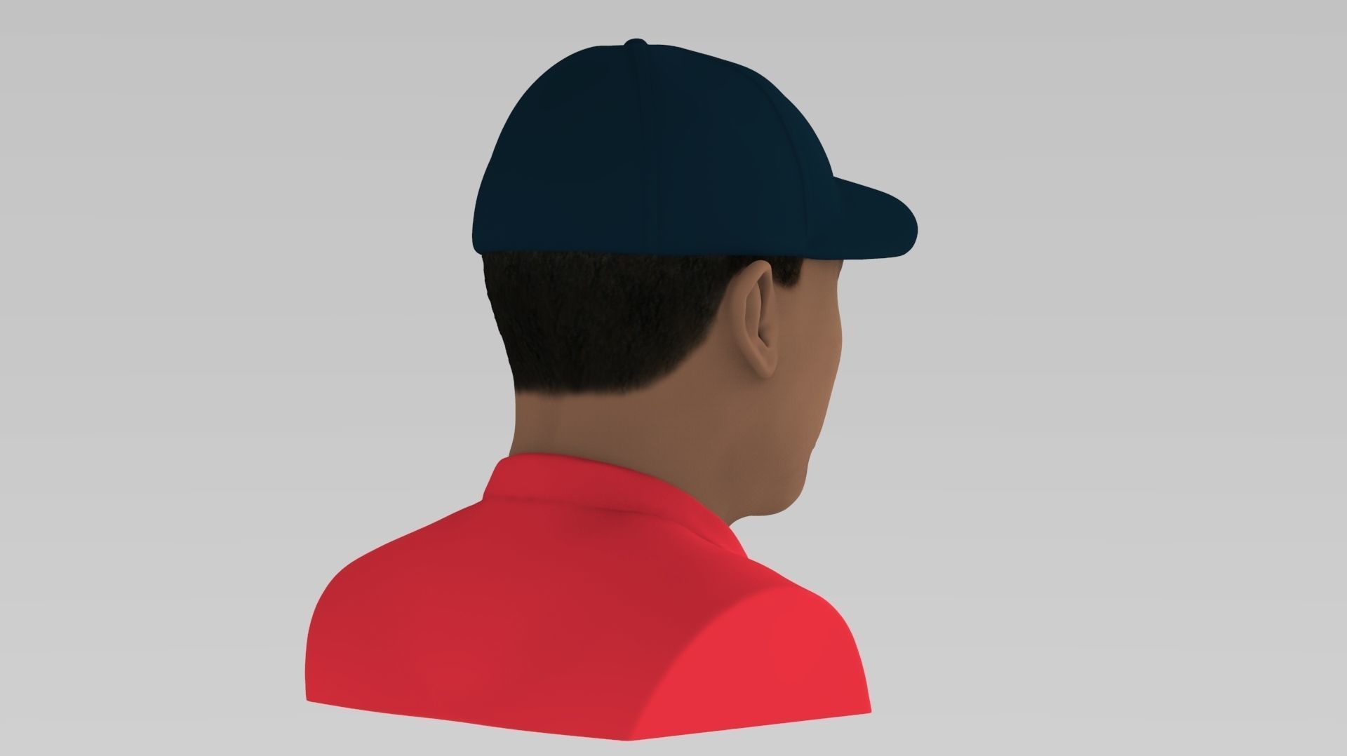 Tiger Woods bust ready for full color 3D printing 3D print model_6
