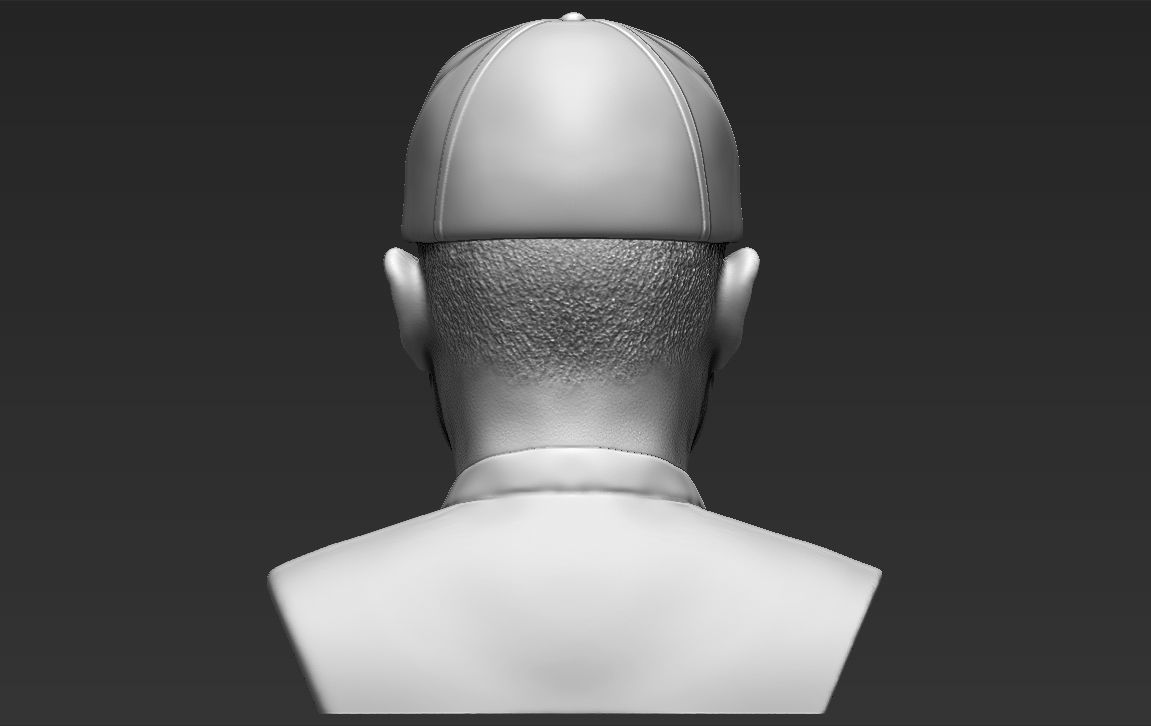 Tiger Woods bust ready for full color 3D printing 3D print model_32