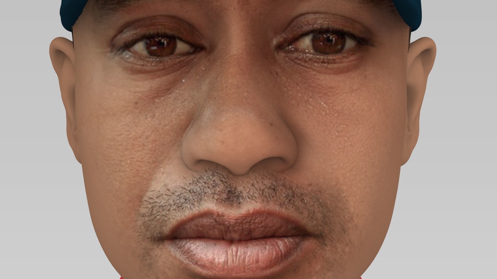 Tiger Woods bust ready for full color 3D printing 3D print model_10