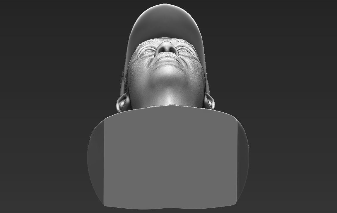 Tiger Woods bust ready for full color 3D printing 3D print model_50