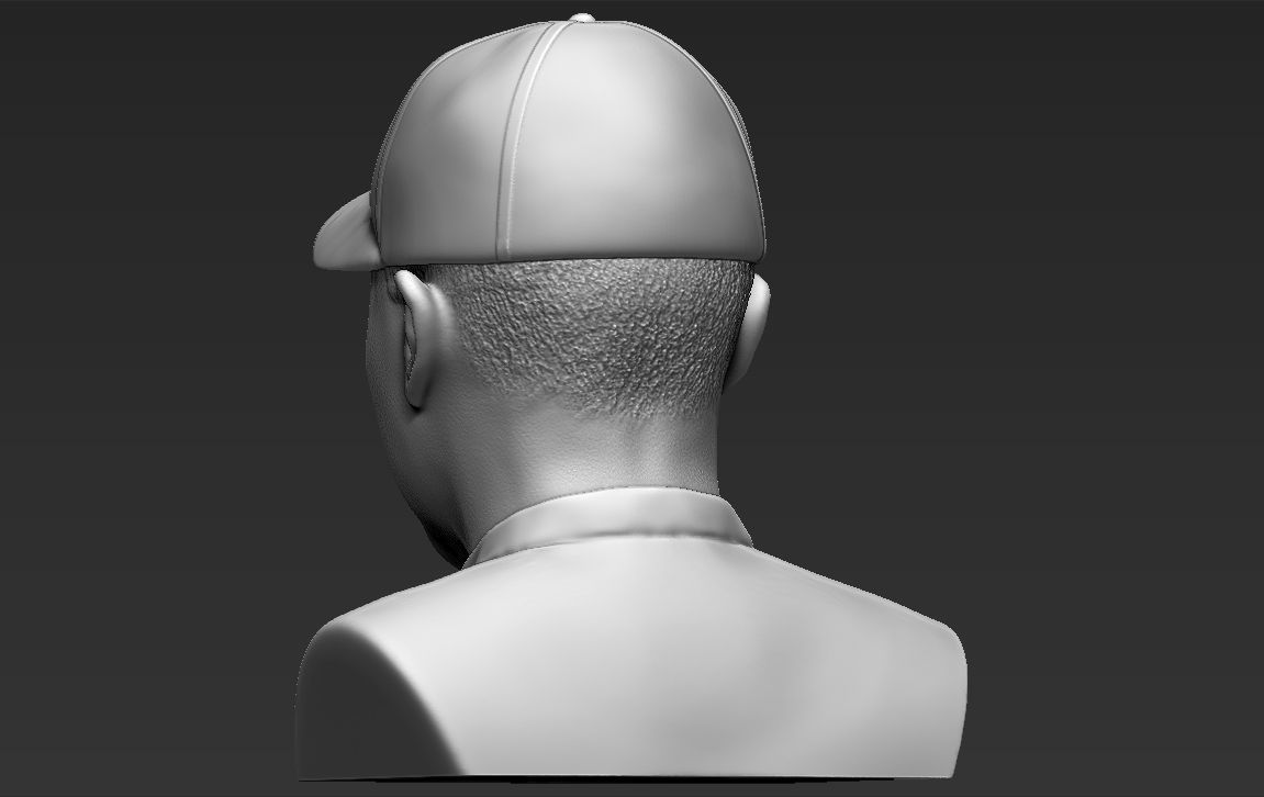 Tiger Woods bust ready for full color 3D printing 3D print model_31