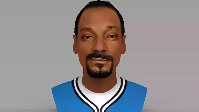 Snoop Dogg bust ready for full color 3D printing 3D print model