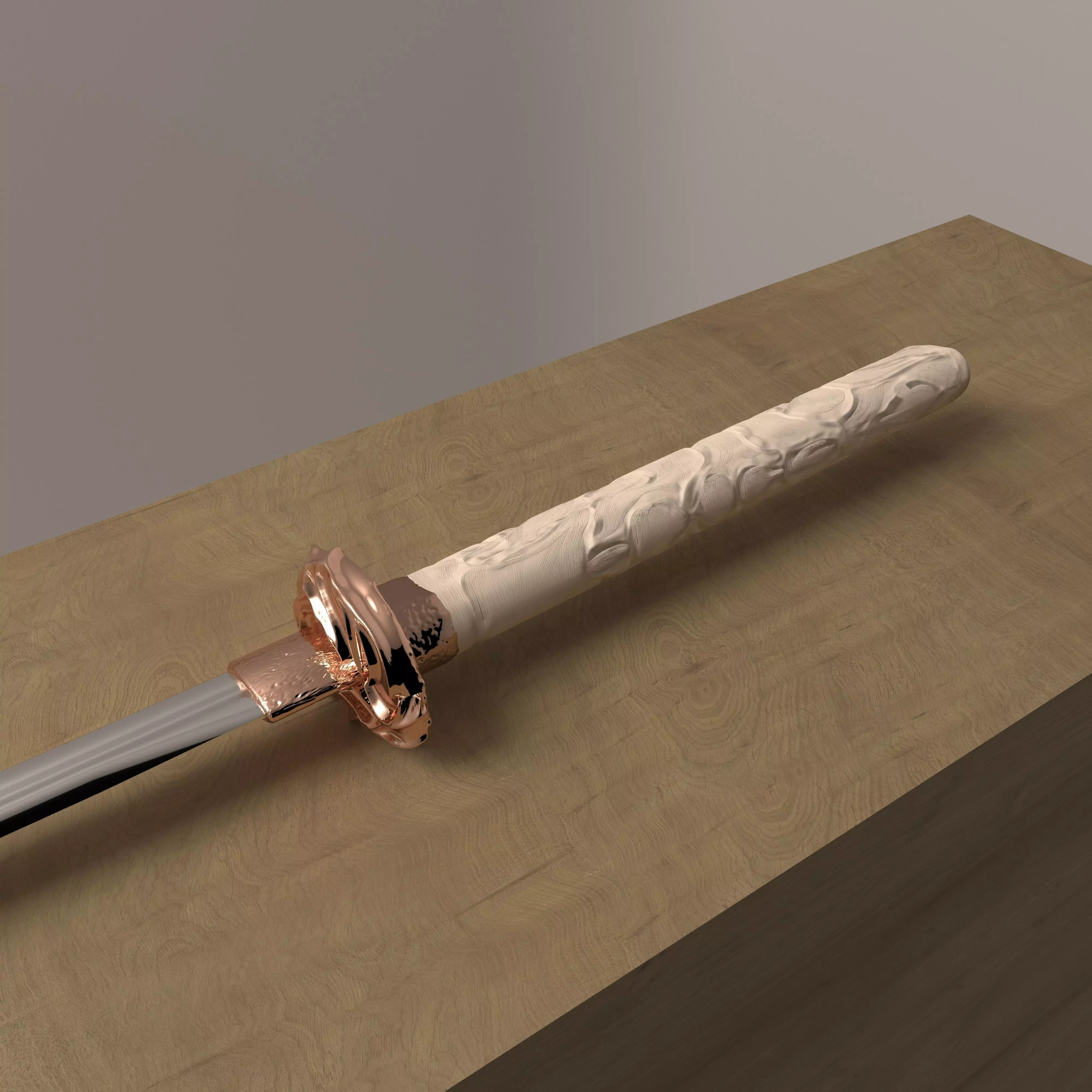 Katana samurai sword Free low-poly 3D model