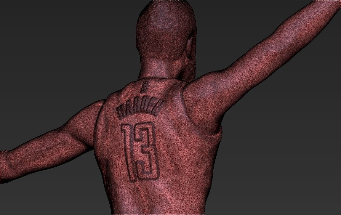 James Harden 3D printing ready stl obj formats 3D print model_34