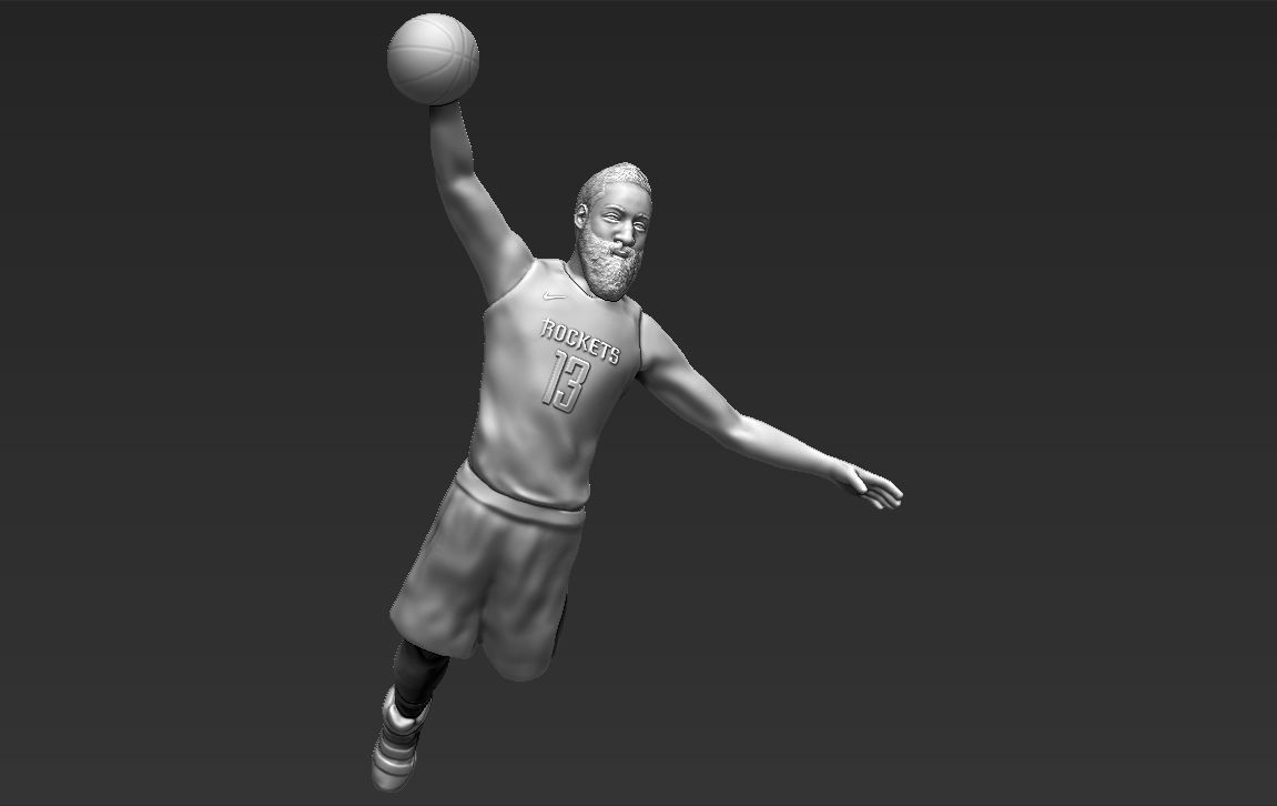 James Harden 3D printing ready stl obj formats 3D print model_6