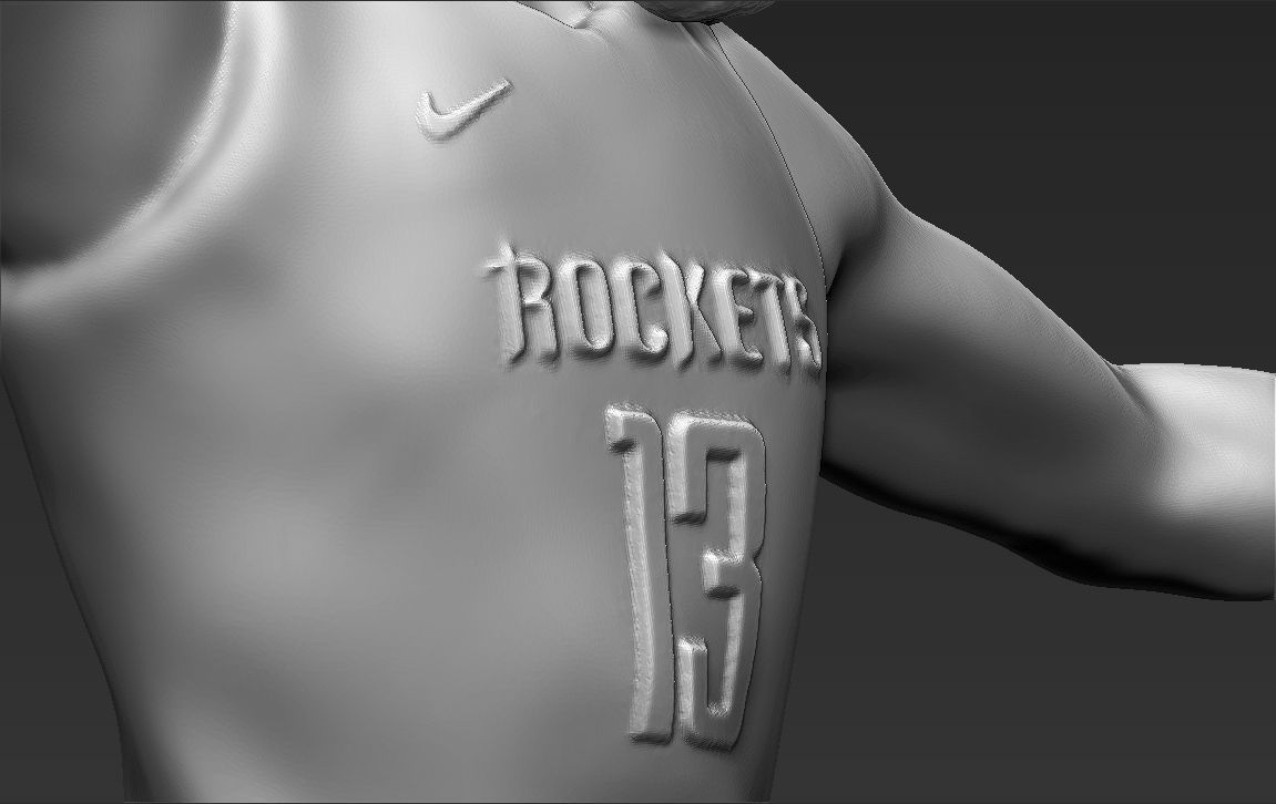 James Harden 3D printing ready stl obj formats 3D print model_24