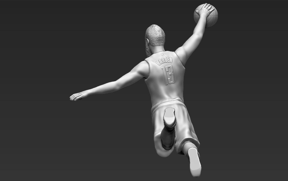 James Harden 3D printing ready stl obj formats 3D print model_2