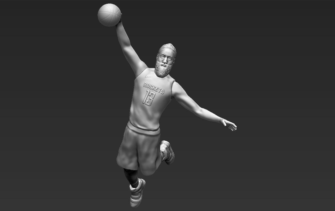James Harden 3D printing ready stl obj formats 3D print model_7