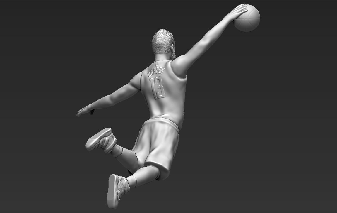 James Harden 3D printing ready stl obj formats 3D print model_3