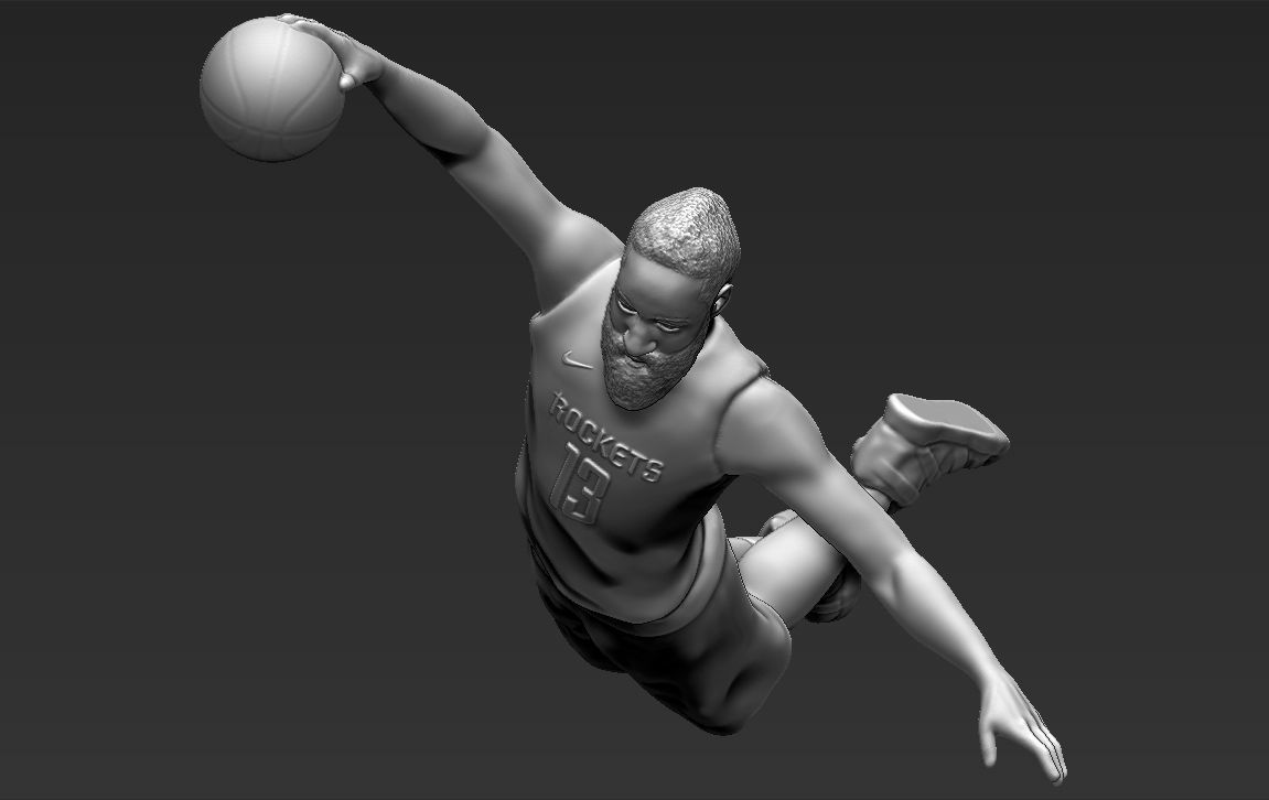 James Harden 3D printing ready stl obj formats 3D print model_12