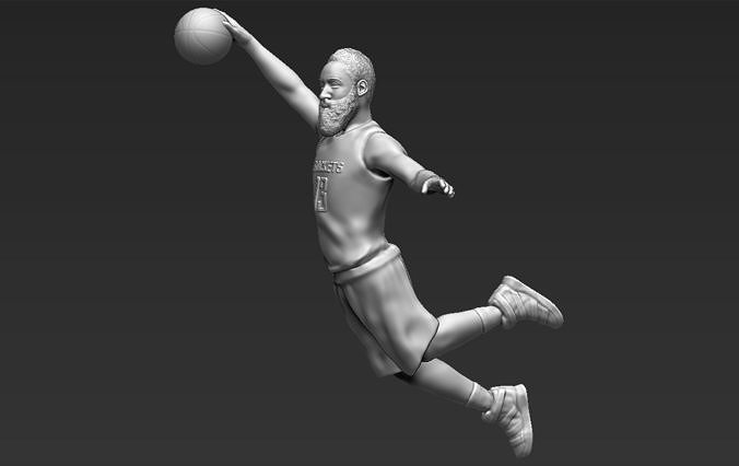 James Harden 3D printing ready stl obj formats 3D print model