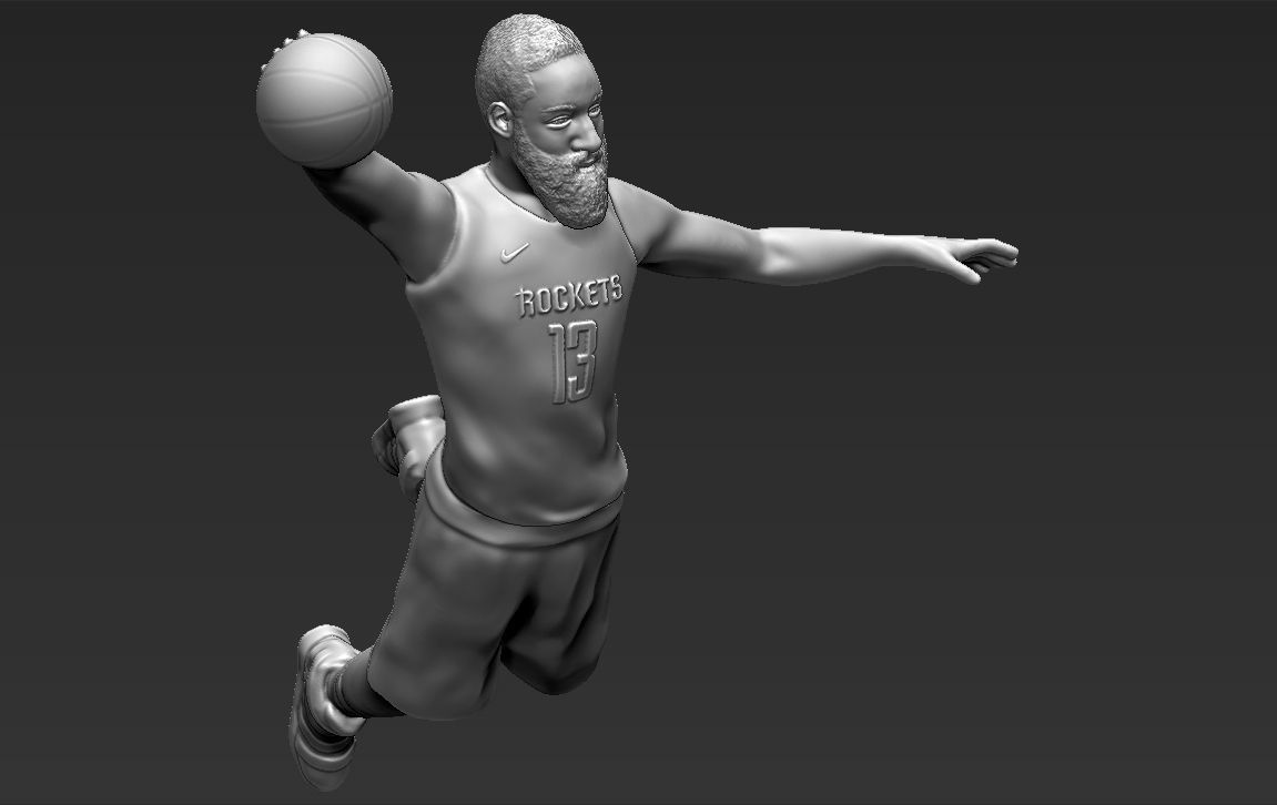 James Harden 3D printing ready stl obj formats 3D print model_10