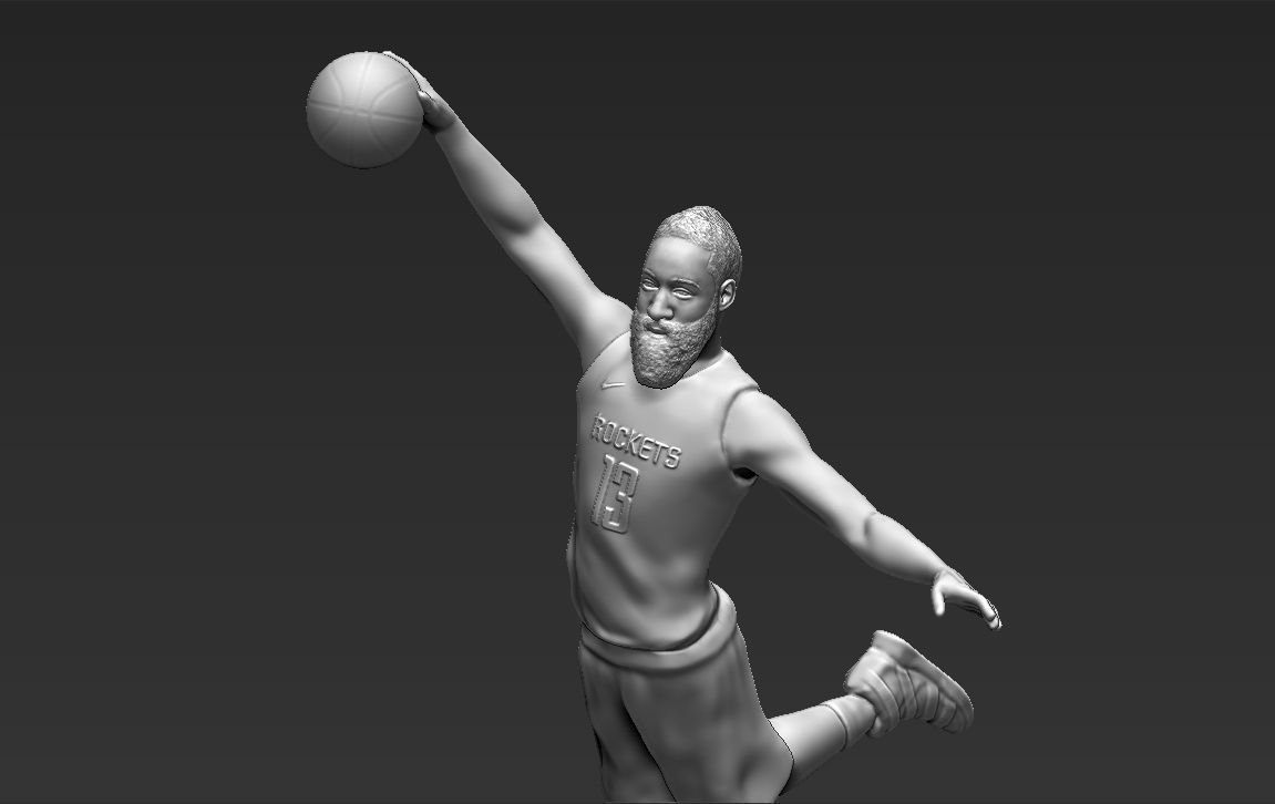 James Harden 3D printing ready stl obj formats 3D print model_11