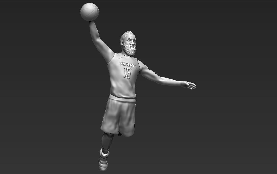 James Harden 3D printing ready stl obj formats 3D print model_8