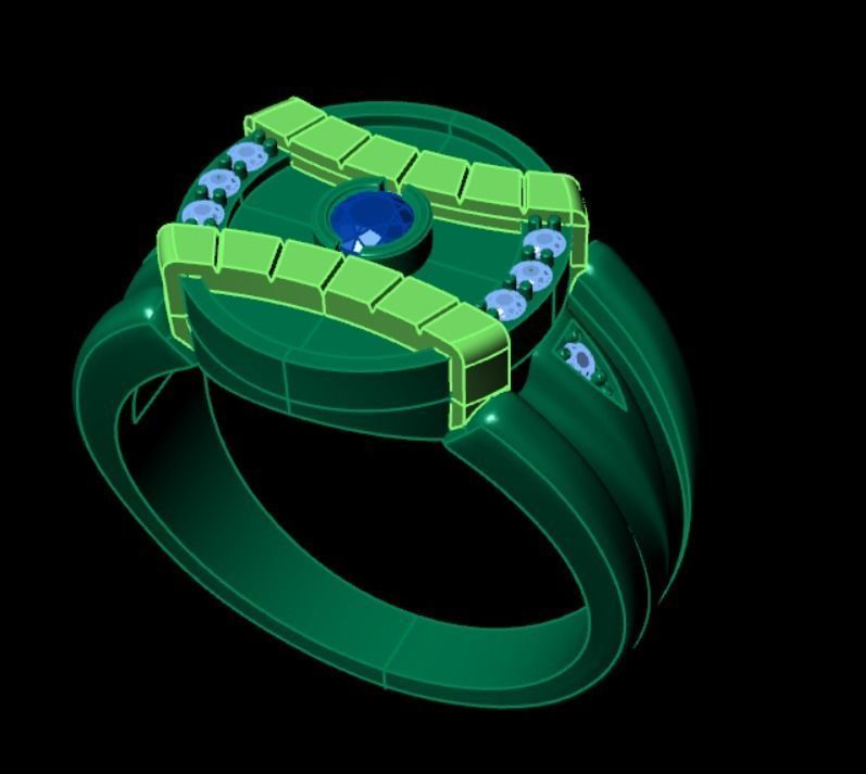 Ring akr 17 3D print model_7