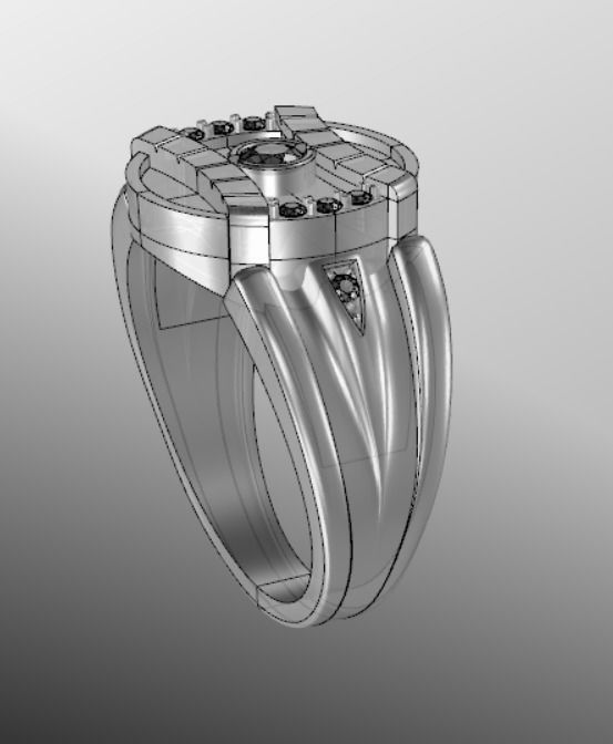 Ring akr 17 3D print model_16