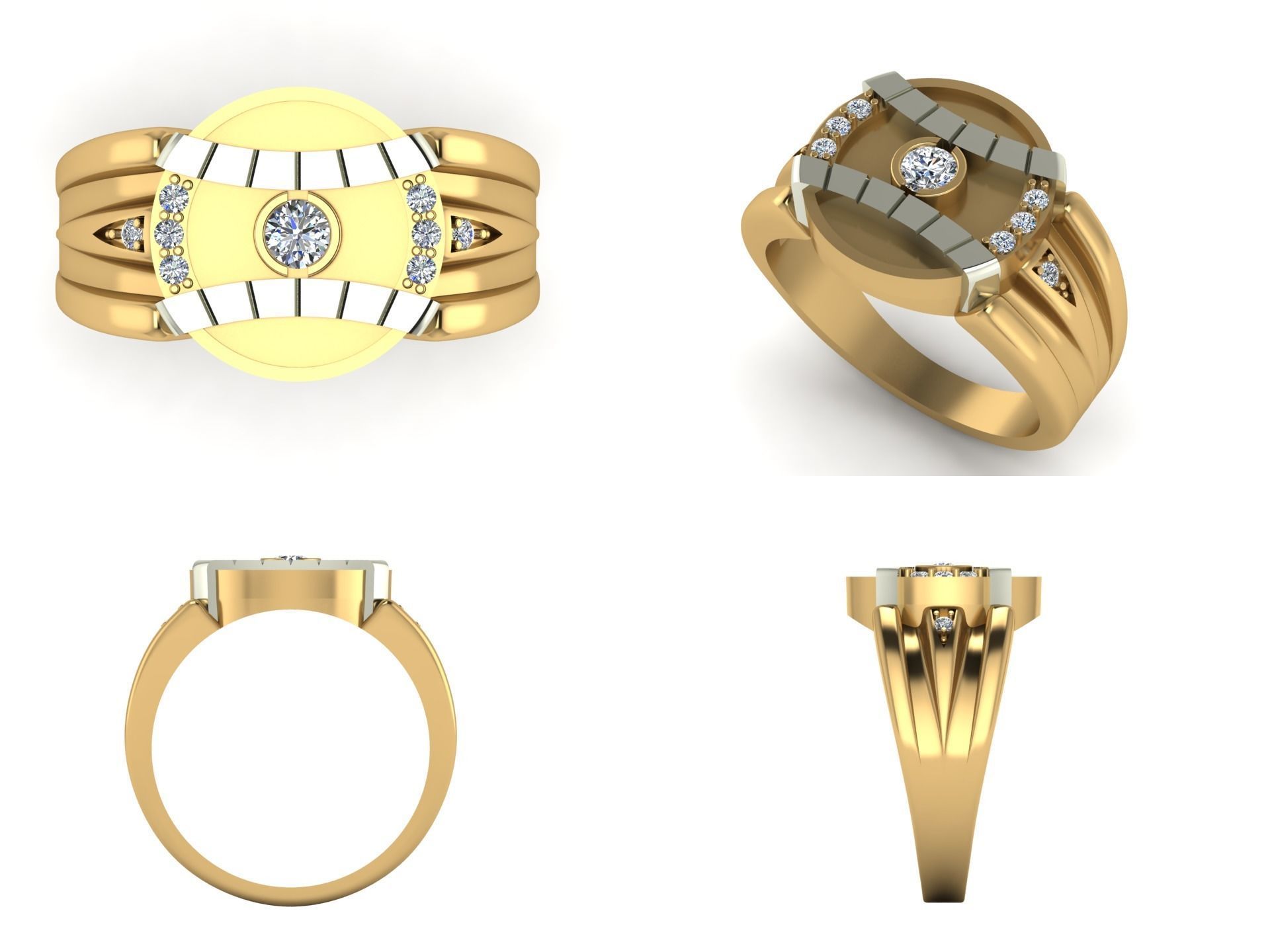 Ring akr 17 3D print model_3