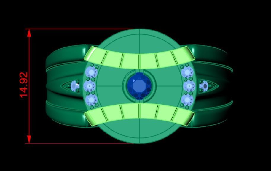 Ring akr 17 3D print model_13