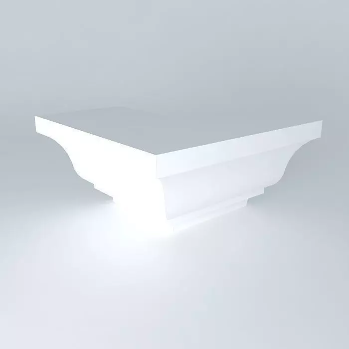 crown molding corner Free 3D model_0