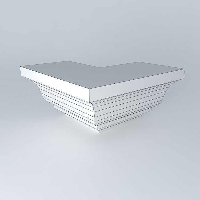 crown molding corner Free 3D model_3