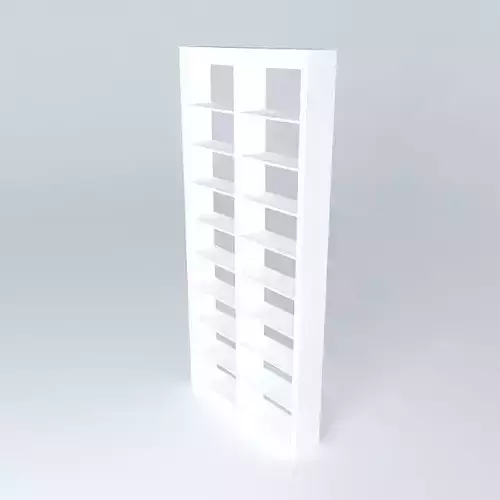 Bookshelf at fireplace