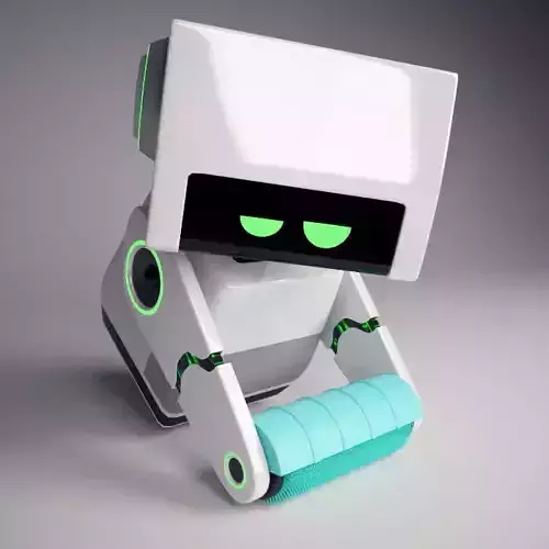 Cute robot 3D model