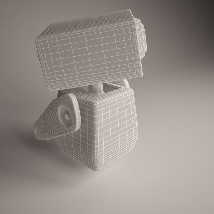 Cute robot 3D model_9