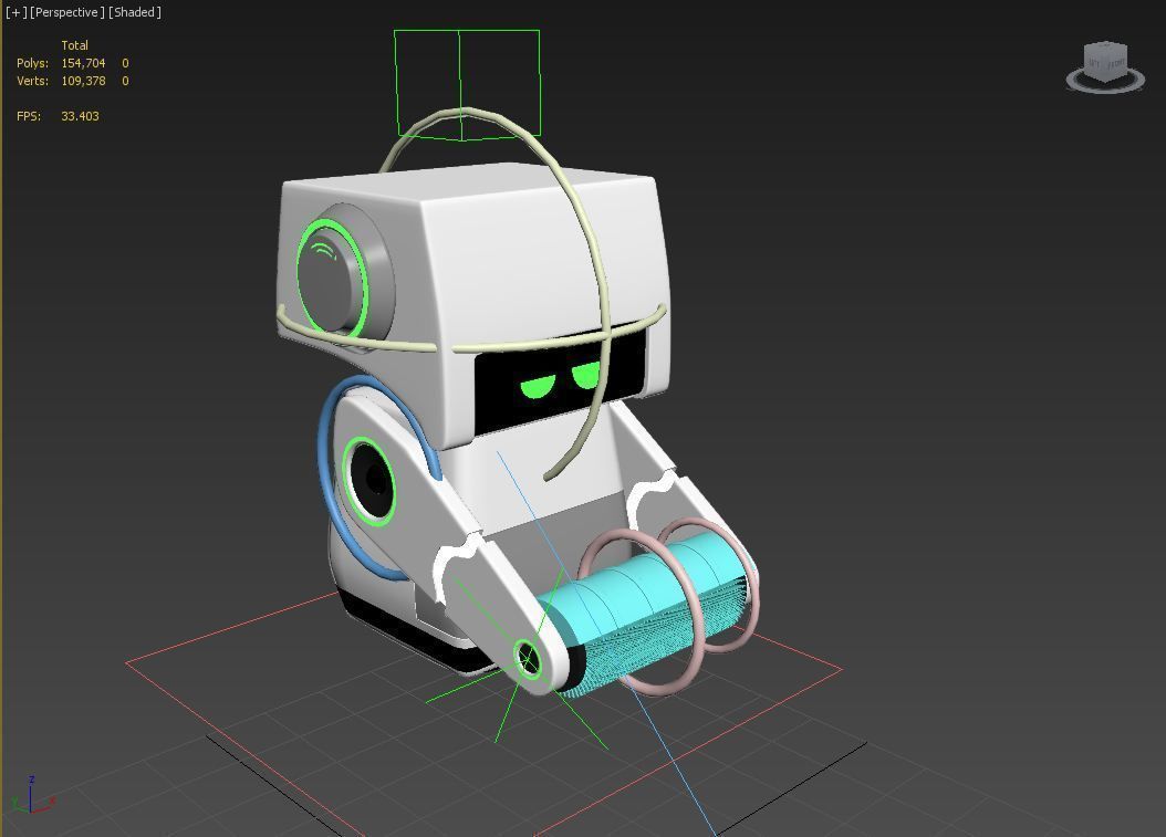 Cute robot 3D model_10